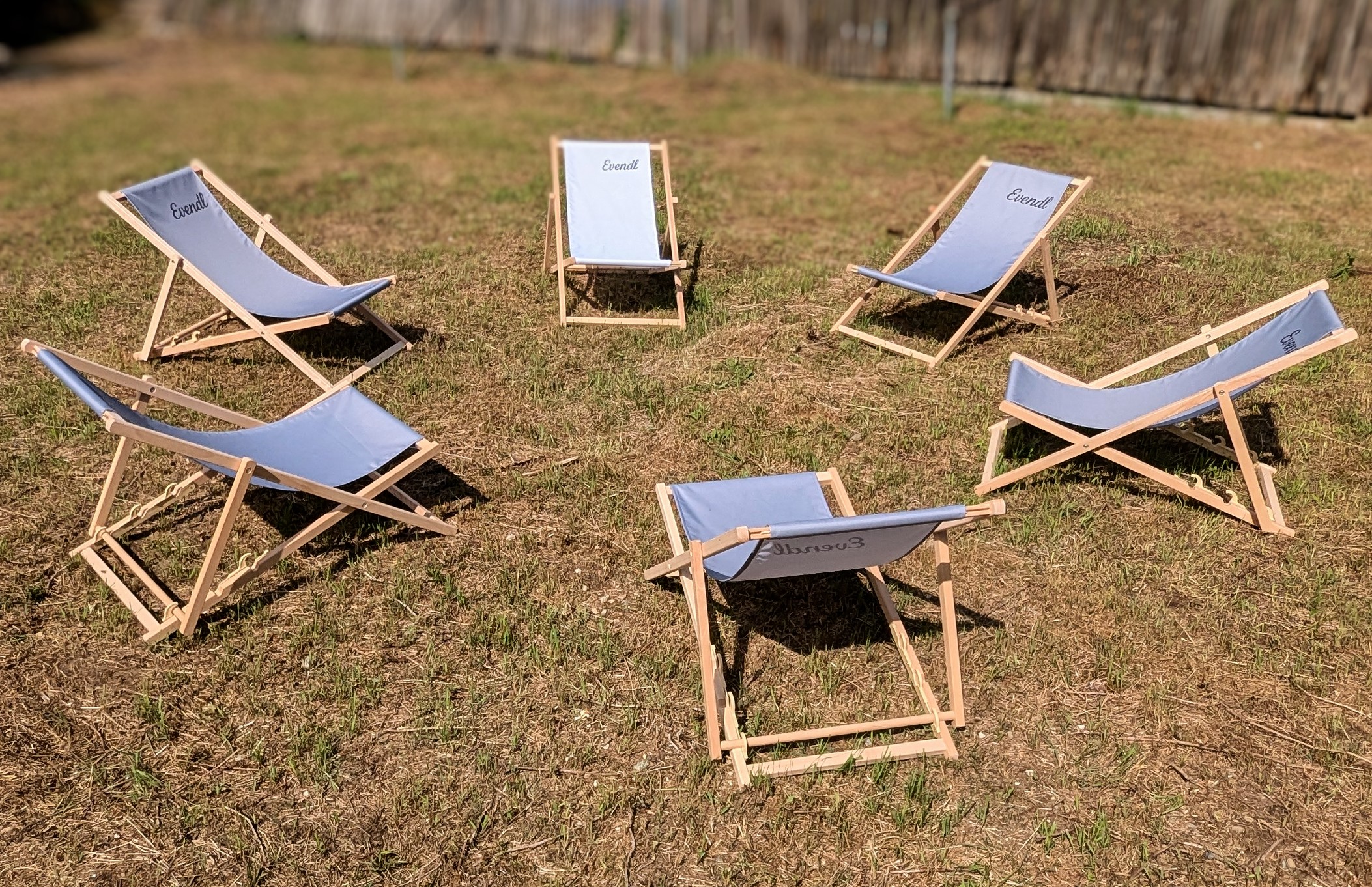 Holz Liegestuhl - Miniaturansicht 4