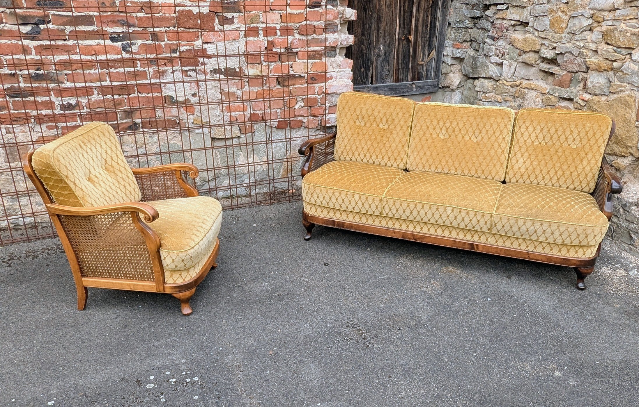 Retro Lounge-Set 2 teilig - Miniaturansicht 2